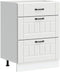 vidaXL - Keuken - onderkast - Lucca - bewerkt - hout - wit
