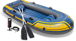 Intex Challenger 3 - Opblaasbare Boot Set - 295 x 137 x 43 cm - Inclusief peddels en pomp