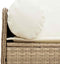 vidaXL - Tuinbank - 3-zits - met - kussens - poly - rattan - beige