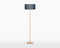 GOOD&MOJO Vloerlamp Fuji - Donkergrijs/Bamboe - Ø47cm - Scandinavisch,Bohemian - Staande lampen voor Woonkamer - Slaapkamer