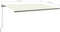 vidaXL - Luifel - automatisch - met - LED - en - windsensor - 500x300 - cm - crèmekleur