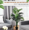 Areca-palm 1,1 meter - Kunstplant met mand - Decoratief voor binnen en buiten