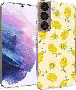 iMoshion Hoesje Geschikt voor Samsung Galaxy S22 Hoesje Siliconen - iMoshion Design hoesje - Geel / Lemons