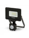 Velamp PADLIGHT5 - LED spotlight 10W IP44 met bewegingssensor - zwart 6500K