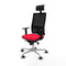 Bureaustoel met hoofdsteun Piqueras y Crespo 1D086G1 Rood