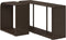vidaXL - Opbergschappen - 2 - st - poly - rattan - bruin