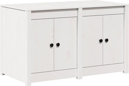 vidaXL - Buitenkeuken - Cabinet - Wit - 106x55x64 - cm - Massief - Grenen - Hout