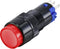 TRU COMPONENTS LAS2Y-11/R Druktoets 250 V 3 A 1x uit/(aan) Moment Rood IP40 1 stuk(s)