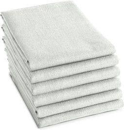 DDDDD Barbeque - Theedoeken - Set van 6 - Katoen - Geruit - 65x65 cm - Wit (6 stuks)