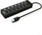 Ewent EW1147 - USB hub - 7x USB A 3.2 Gen 1 - Zwart