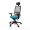 Bureaustoel met hoofdsteun Piqueras y Crespo 3D066N1 Turkoois