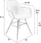 Zuiver Albert Kuip Eetkamerstoelen met armleuning Roze - Set van 2
