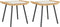 vidaXL - Ligzetels - 2 - stuks - Natuurlijk - 50x40x45 - cm - Poly - Rattan