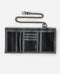 Rip Curl Chain Surf Wallet - Klittenbandportemonnee met ID-venster en ritsvak - Zwart