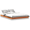 vidaXL - Bedframe - massief - grenenhout - wasbruin - 140x200 - cm