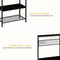 Goliving Keukenkast - Staand Keukenrek - Apothekerskast Metaal Hout 84 x 40 x 170 cm Zwart