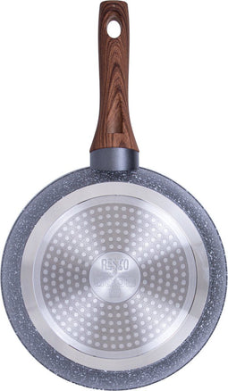 Resto Aquila - Hapjespan - Ø24 cm - 4-Lagen Pfluon Antiaanbaklaag - Grijs