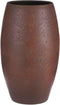 Bloemenvaas in kleur mat cream stone keramiek voor boeketten/takken/bloemen H50 x D30 cm- vazen binnen