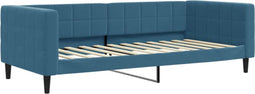 vidaXL - Slaapbank - 90x200 - cm - fluweel - blauw