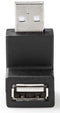 Nedis CCGB60930BK - USB A naar USB A adapter - Voorkomt kabelbreuken - Zwart