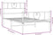 vidaXL - Bedframe - met - hoofd- - en - voeteneinde - metaal - wit - 80x200 - cm