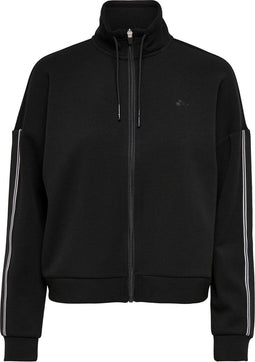 ONLY PLAY ONPMAXIE HN LS ZIP - Dames Sporttrui - Lange mouwen opstaande kraag - Zwart