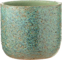 J-Line Bloempot Leo Keramiek Groen Medium - Ø 18.50 cm