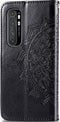 Hoesje Met Pasjeshouder Geschikt voor Xiaomi Mi Note 10 Lite - Mandala Bookcase - Zwart