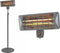 Eurom Q-time 2000S - Terrasverwarming staand - 1000-2000 Watt - Zwenkbaar (1 stuk)