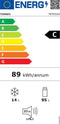Tomado TRT5501W - Tafelmodel koelkast - 95 liter - Vriesvak 14 liter - Energieklasse C