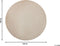 GESI II - Laagpolig vloerkleed - Beige - 140 cm - Viscose