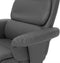 Relaxfauteuil LEGEND met voetenbank Kunstleer Grijs