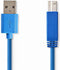 Nedis CCGP61100BU30 - USB A naar USB B kabel - 300 cm - Blauw
