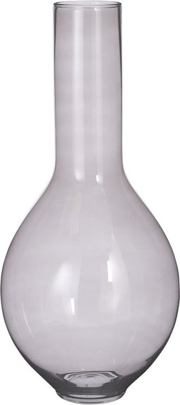 Mica Decorations Nyla Vaas - 32x32x70 cm - Glas - Donkergrijs
