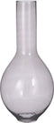 Mica Decorations Nyla Vaas - 32x32x70 cm - Glas - Donkergrijs