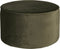 WOOOD Sara Poef Laag - Velvet - Warm Groen - 36x60x60