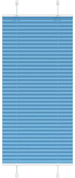 vidaXL - Plissé - rolgordijn - 65x150 - cm - stofbreedte - 64,4 - cm - polyester - blauw