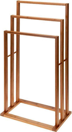 Made4Home - Handdoekrek Bamboe - 3 stangen - 40x24x82CM