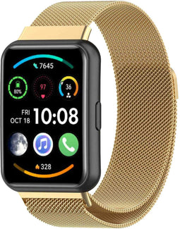 imoshion Milanees magnetisch bandje - Geschikt voor Huawei Watch Fit 2 - Goud