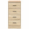 vidaXL - Garagekast - 40x51x85 - cm - massief - grenenhout - sonoma - eikenkleurig