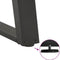 vidaXL - Salontafelpoten - 2 - st - U-vormig - 40x(30-31) - cm - staal - antraciet