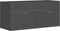 vidaXL - Wastafelkast - 100x38,5x46 - cm - bewerkt - hout - grijs