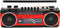 Trevi RR 501 BT - Radio - FM MW SW - Rood