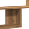 vidaXL - Wandschap - 100x15x70 - cm - bewerkt - hout - artisanaal - eikenkleurig