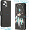 iMoshion Hoesje Geschikt voor iPhone 12 Pro / 12 Hoesje Met Pasjeshouder - iMoshion Design Softcase Bookcase - Zwart / Meerkleurig / Dreamcatcher