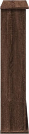 vidaXL - Haardombouw - 75x20x87,5 - cm - bewerkt - hout - bruin - eikenkleurig