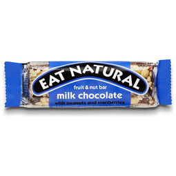 Eat Natural - Eat Natural reep, fruit - noten - melkchocolade, 45 g, pak van 12 stuks