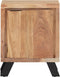 vidaXL - Nachtkastje - met - natuurlijke - rand - 40x30x50 - cm - massief - acaciahout