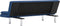 vidaXL - Slaapbank - met - twee - kussens - polyester - blauw