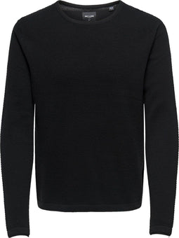 ONLY & SONS ONSPANTER LIFE 12 STRUC CREW KNIT - Heren Trui - Fijn gebreid - Maat XXL